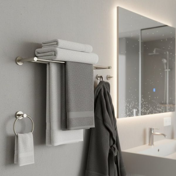 Dvieļu pakaramie: vannas istabas neaizstājams elements