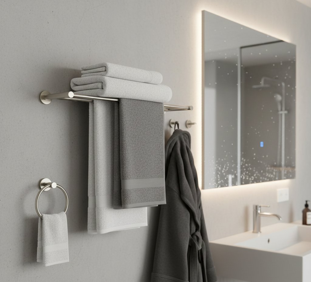 Dvieļu pakaramie: vannas istabas neaizstājams elements